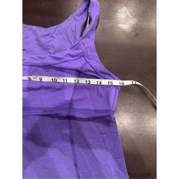 Lululemon Womens Run Tame Me Tank Top Sz 8 Concord Purple Drawstring Cinched Yog - Picture 4 of 6